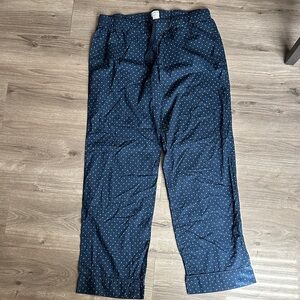 J. Crew Women's Navy Polka Dot Pajama Pants